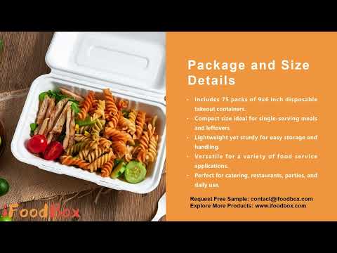 Direct Bulk Orders 96 inch Clamshell Take Out Food Containers To Go Boxes for Food Salad