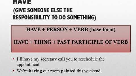 TOEFL hacks - causative verbs