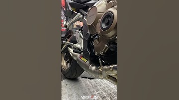 Honda CB 650R Akrapovic exhaust installation asmr and sound #honda #hondacb650r #akrapovic #asmr