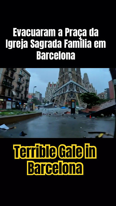 Las erupciones solares afectan al clima de España causando un terrible vendaval en Barcelona #storm