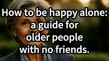 How to Be Happy Alone: 6 Proven Ways for Older People With No Friends [elderly wisdom, old]