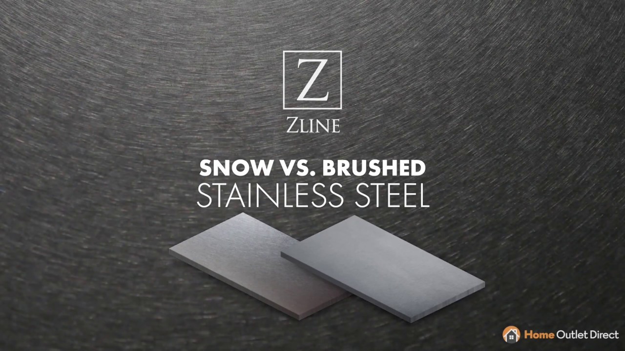 ZLINE DuraSnow Stainless Steel vs Regular Stainless Steel YouTube