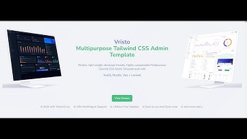 Admin dashboard template built with Tailwind CSS, VueJS, NuxtJs, Vue + Laravel