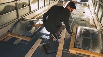 Installing the Subfloor Part 1 School Bus // Skoolie Conversion