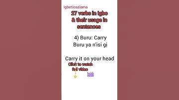 Action words in igbo language, igbo verbs #learnigbolanguage