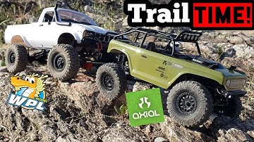 WPL C24 KM and Axial SCX24 Deadbolt hit the trail!