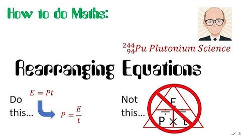 Quick GCSE Maths - Rearranging equations