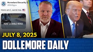 MAGA-Pastors can ENDORSE, Homeland Security's SCARY VIDEO, Trump on ‘STRIKING IRAN’ - July 8, 2025
