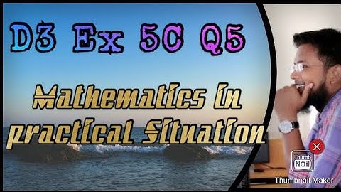 Q5  || Ex-5C || NSM || D3 ||  Application of mathematics in practical situation || in Urdu Hindi