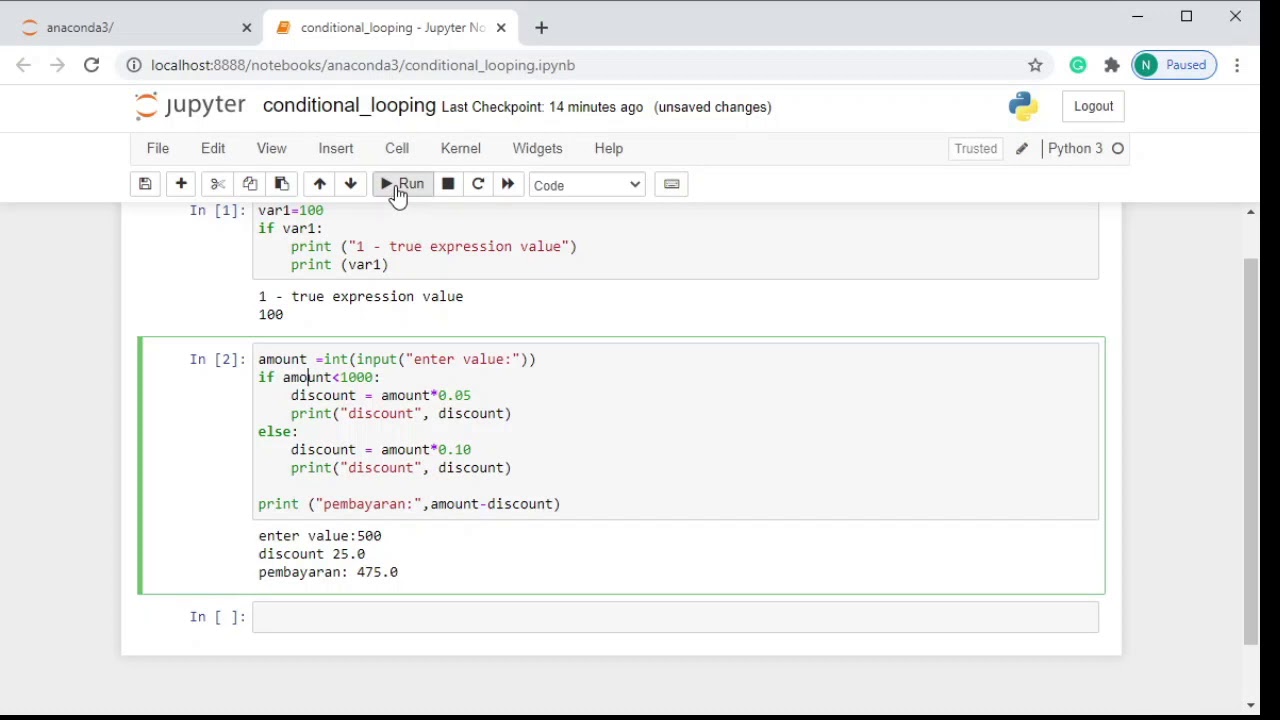 Python conditional if-else elif - YouTube
