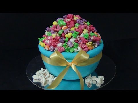 easy popcorn cake