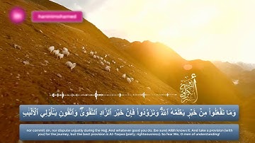 تلاوة نقية بصوت ابو بكر الشبراوي سورة البقرة من 195-202