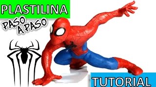 Como hacer a Spiderman/Hombre araña  de Plastilina / How to make a Spiderman with clay