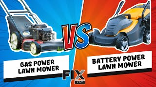 LAWN MOWER SHOWDOWN: Are Gas or Battery-Powered Lawn Mowers Better for You?? | FIX.com
