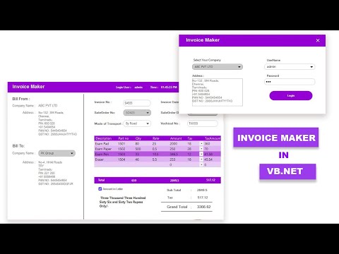 Invoice Maker in VB NET - Part1