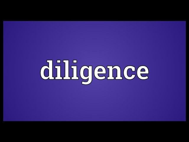 Diligence Meaning: What Does Diligence Mean? • 7ESL