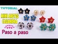 TUTORIAL DE MINI ARETES CASANDRA, CON CRISTALES DE 4MM, CASANDRA PEQUEñO //TUTORIAL DE BISUTERIA