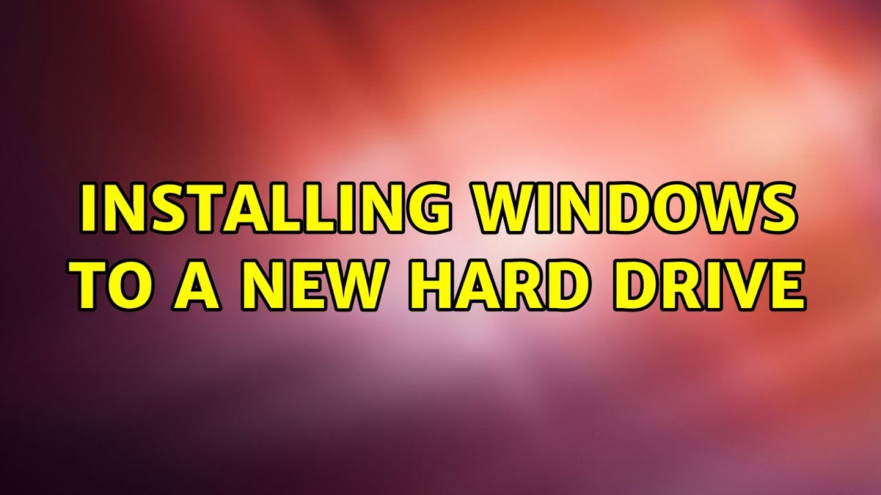 How To Detect A New Hard Drive Windows 10