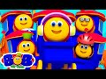 Five Little Babies Jumping on The Bed | Bob The Train Cartoon | Nursery Rhymes & Kids Songs