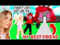 Turning My BEST FRIEND Into A MANSION In Adopt Me! (Roblox)