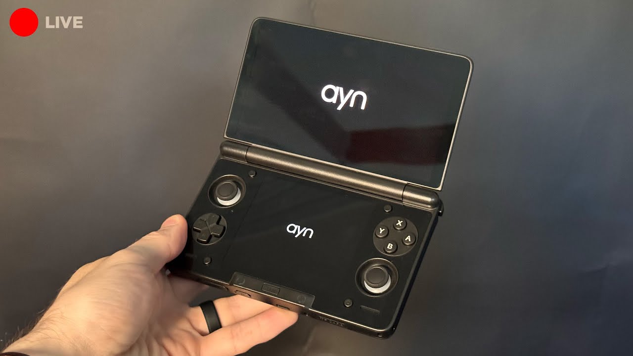 🔴 LIVE testing the Ayn Thor, Dual Screen Android handheld - YouTube