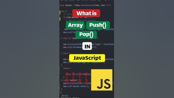 🔁 JavaScript Array Methods Explained: push() vs pop() in 1 Minute! #shorts #arraymethods #push #pop