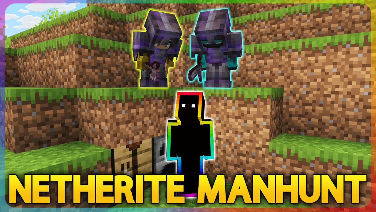 Minecraft Speedrunner VS 2 Netherite Hunteři