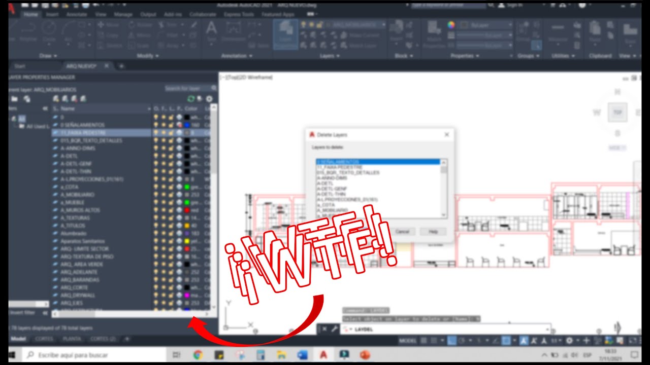 Como eliminar capas en AutoCAD 🌚 suprimir capas YouTube Como eliminar capas en AutoCAD 🌚 suprimir capas YouTube