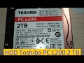 💪 Sata HDD Toshiba L200 2 ТБ жёсткий диск ➜ тест и обзор винчестера 9,5 мм 5400   HDWL120EZSTA