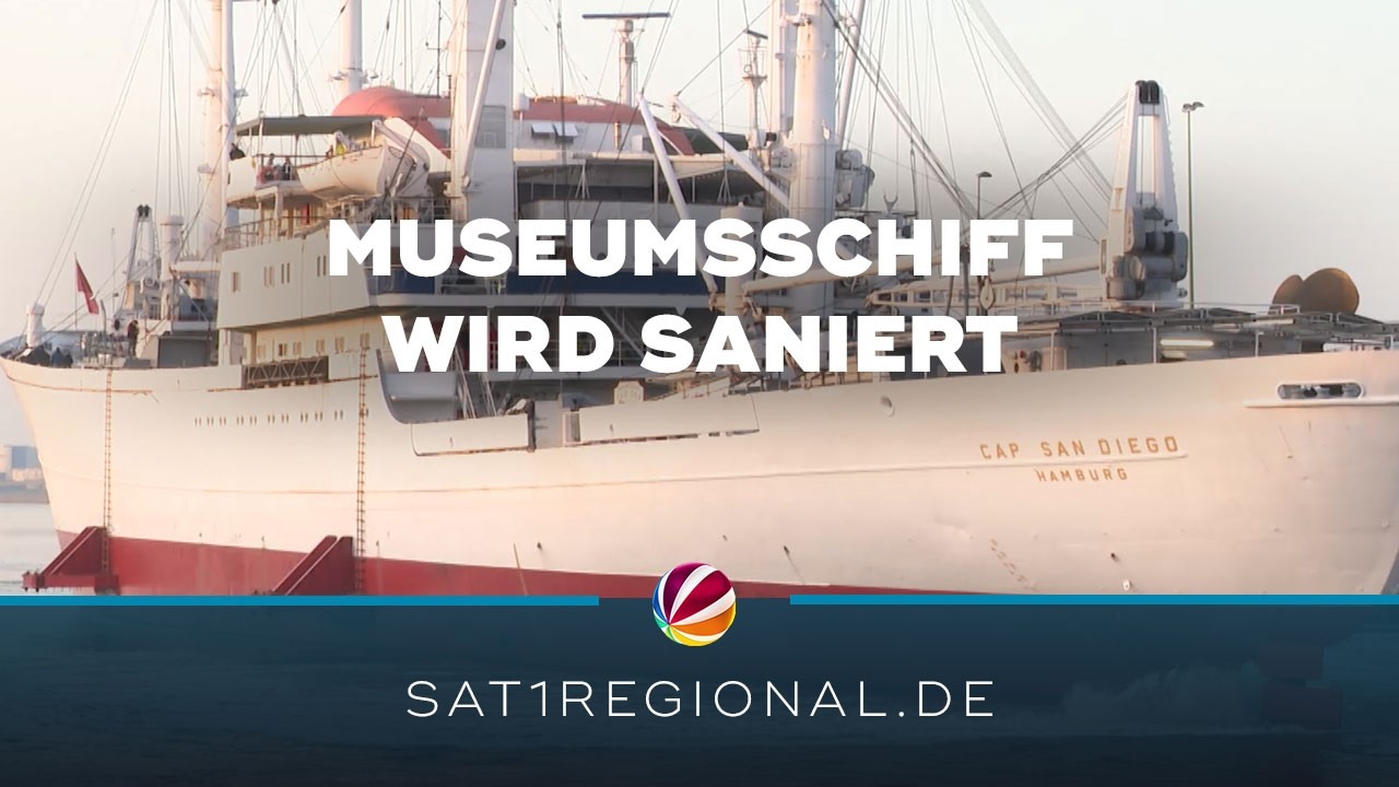 Museumsschiff Cap San Diego wird in Bremerhaven saniert