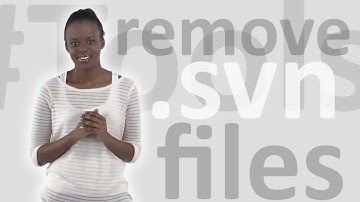How to remove .svn files under Windows