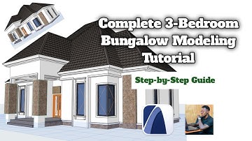 Complete 3 Bedroom Bungalow Modeling in ArchiCAD | Full Project Tutorial