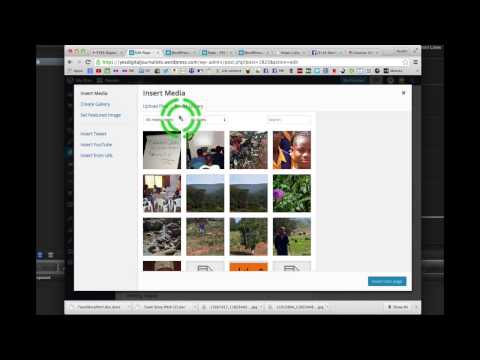 How to sign into WordPress and create a tile mosaic mov