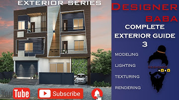 Create Elevation in 3ds max Complete tutorial 3 (HINDI)  || Designer Baba ||