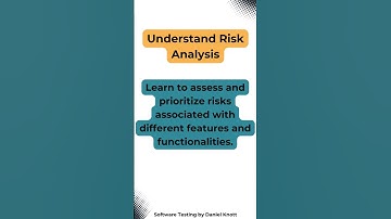 Understand Risk Analysis #softwaretesting #testing