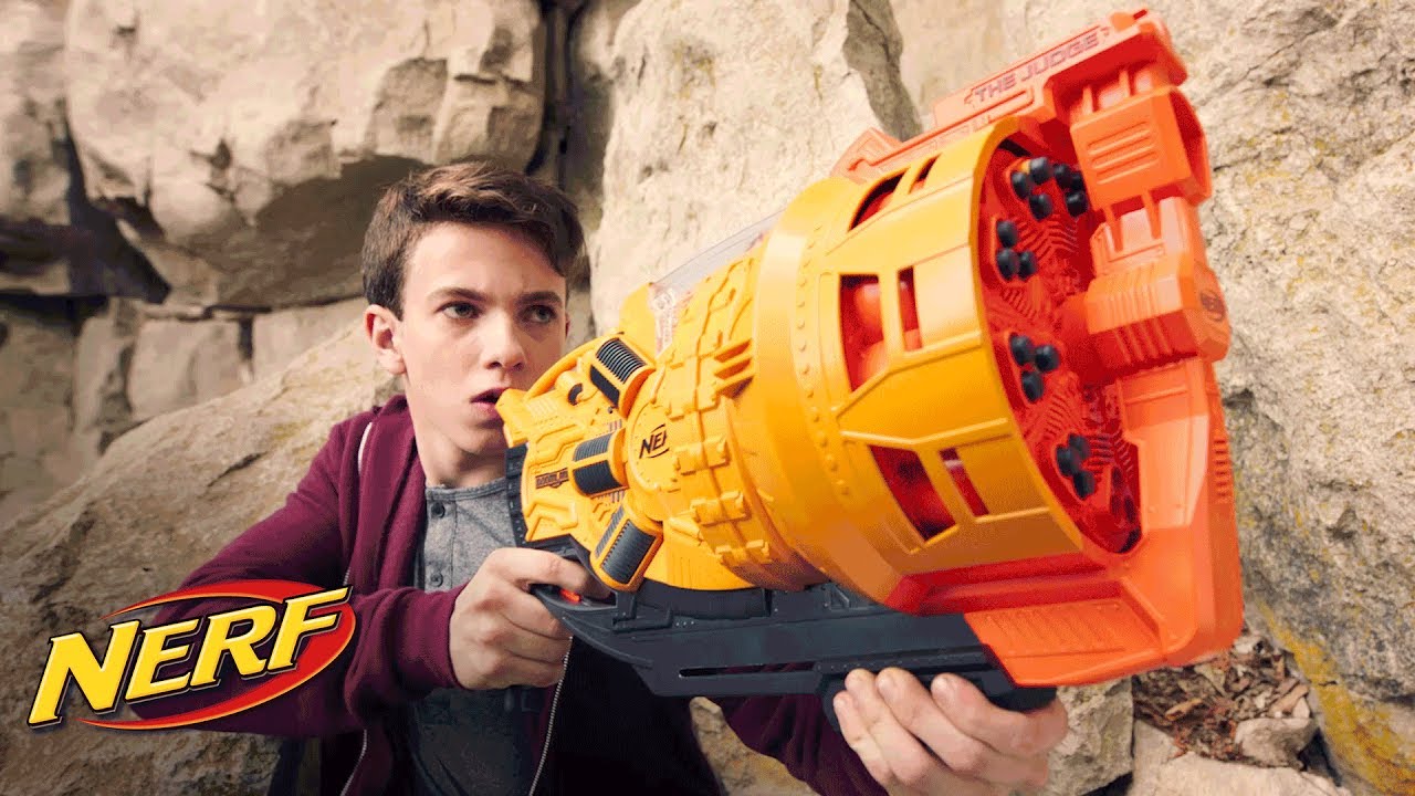 NERF - 'Doomlands: The Judge Blaster' - YouTube