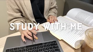 2HR STUDY WITH ME|no music|real time|study asmr|和我一起学习|白噪音实时学习