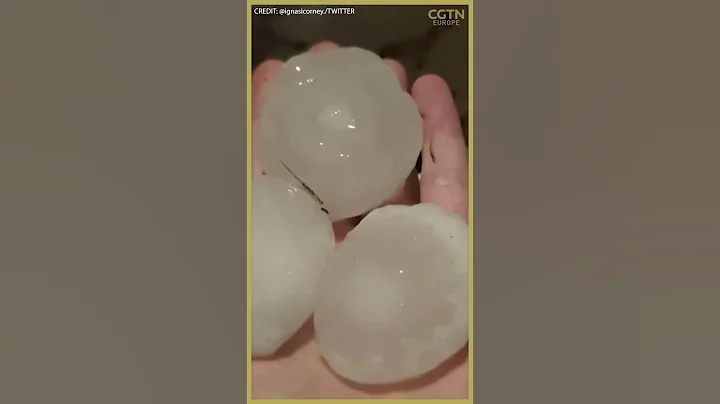 Hailstones that smash up cars