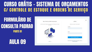 CURSO GRÁTIS Aula 09 - Sistema de Orçamentos em Delphi- Herança de Formulários - Consulta Padrão #01