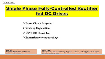 Lec 10(b). Single Phase Fully-Controlled Converter fed DC drives