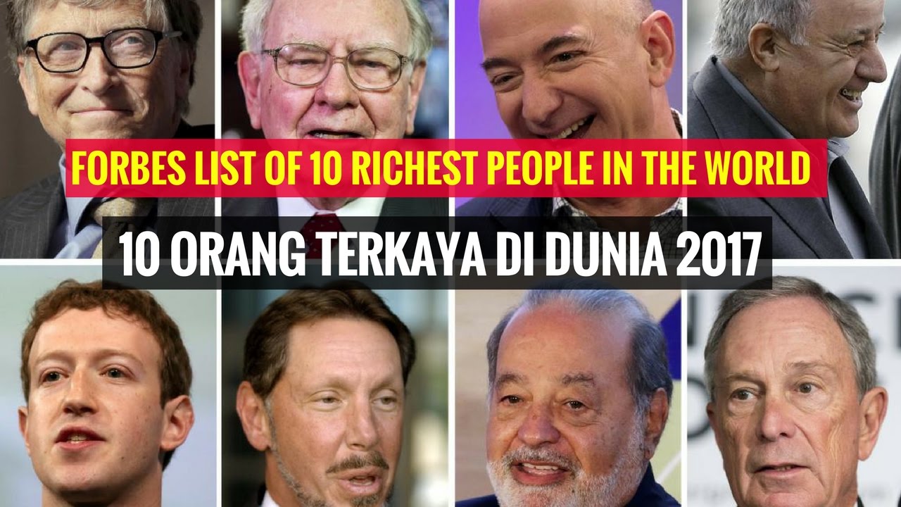 Daftar 10 Orang Terkaya di Dunia  2022 Menurut Forbes YouTube