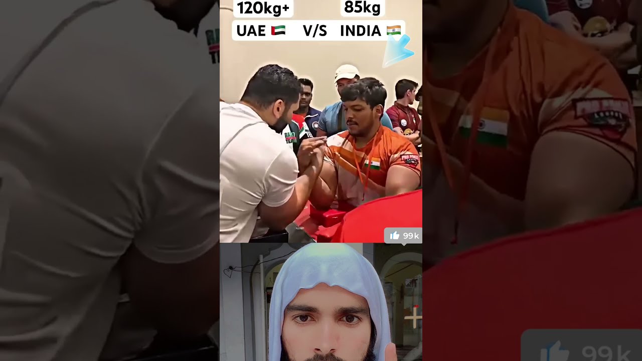 India Vs UAE 120kg 85kg Powar Full Shortvideo Duet Viralvideo Short Viral Shortsfeed