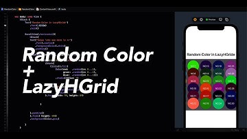 LazyGrid and Random Color | 1min SwiftUI