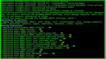 How To Install Mezzanine Django based CMS on Debian 9.1 stretch