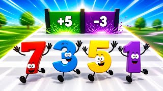 Numbers Run 3D - Gameplay Walkthrough Part 3 (Android &amp; iOS) | Math Runner!