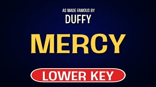 Video thumbnail of "Duffy - Mercy | Karaoke Lower Key"