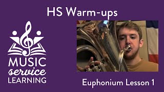 Baritone/Euphonium HS Warm-up (Lesson 1)