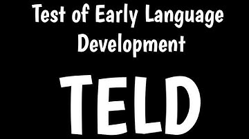 Test of Early Language Development | TELD & TOLD |