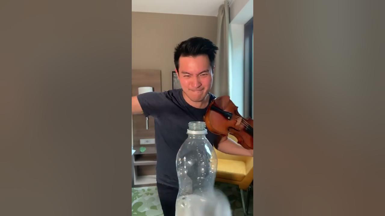 Bottle cap challenge violin concerto