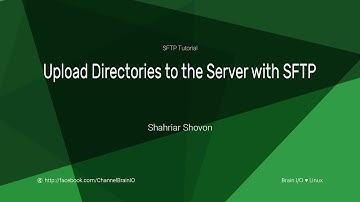 10. Upload Directories to the Server with SFTP